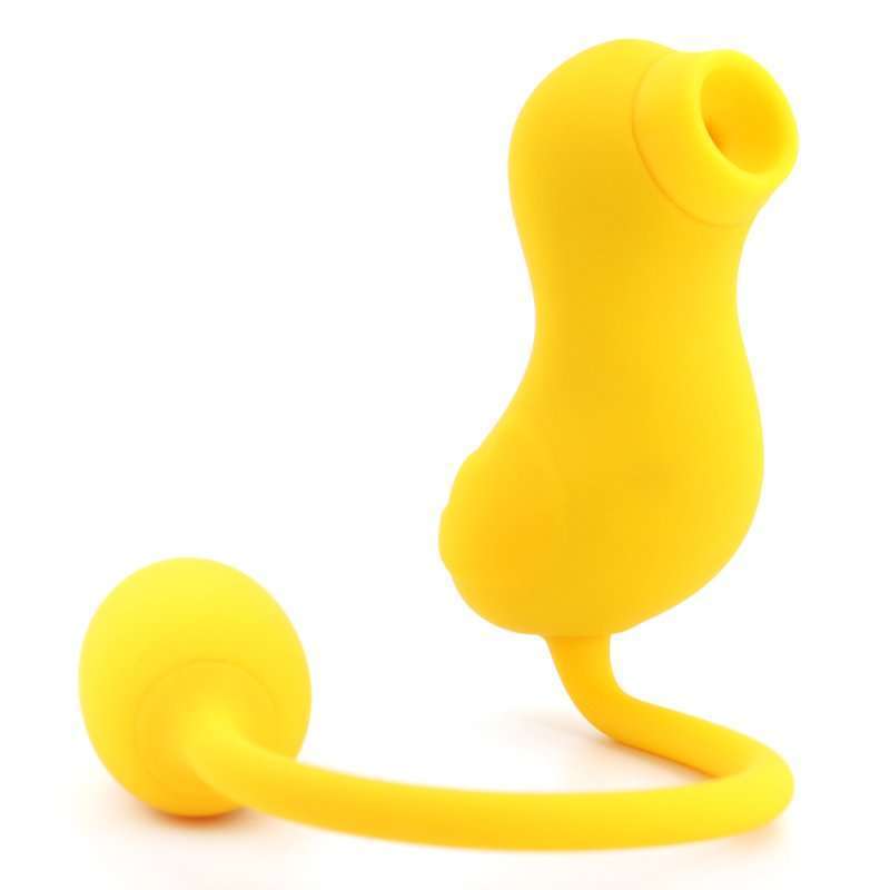 Cute Duck 2-in-1 Clit Sucker With Tail Vibrator