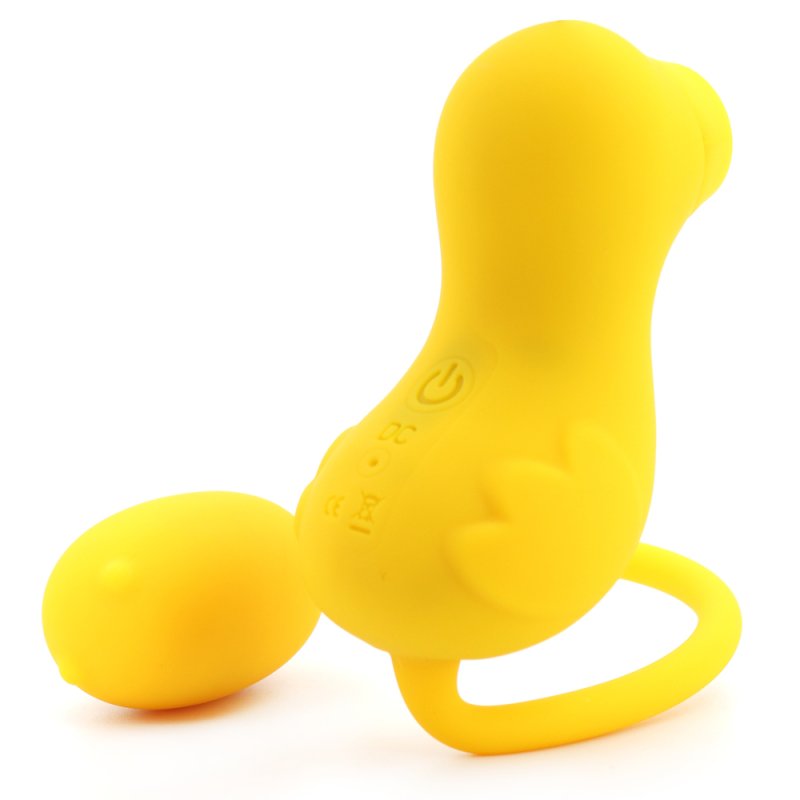 Cute Duck 2-in-1 Clit Sucker With Tail Vibrator