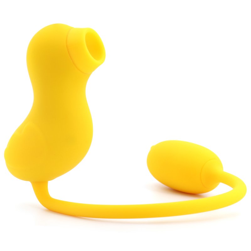 Cute Duck 2-in-1 Clit Sucker With Tail Vibrator