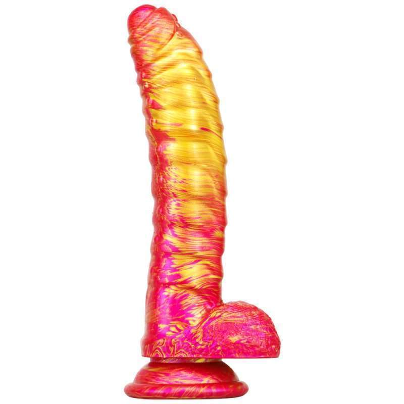 Mixed Colors Caterpillar Realistic Dildo