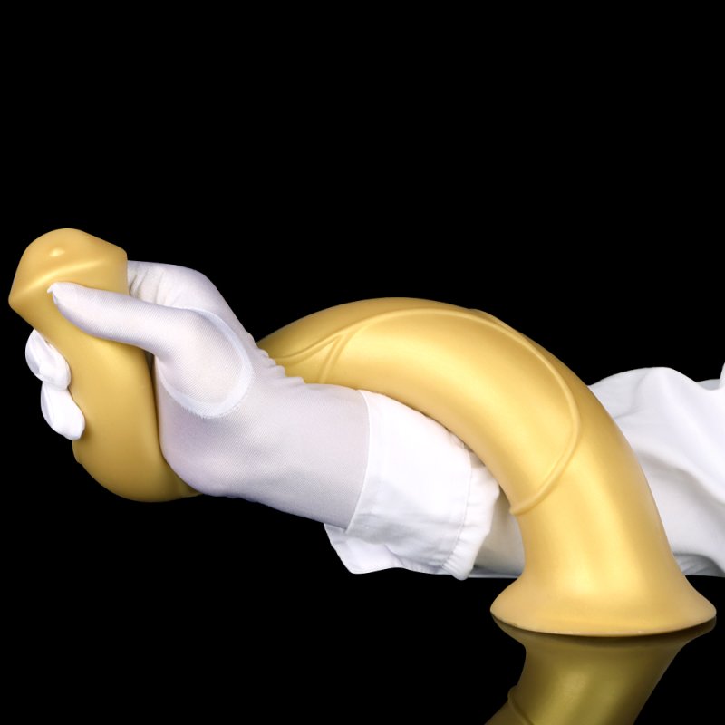 Super Long Horse Dildo With Suction Cup - Golden