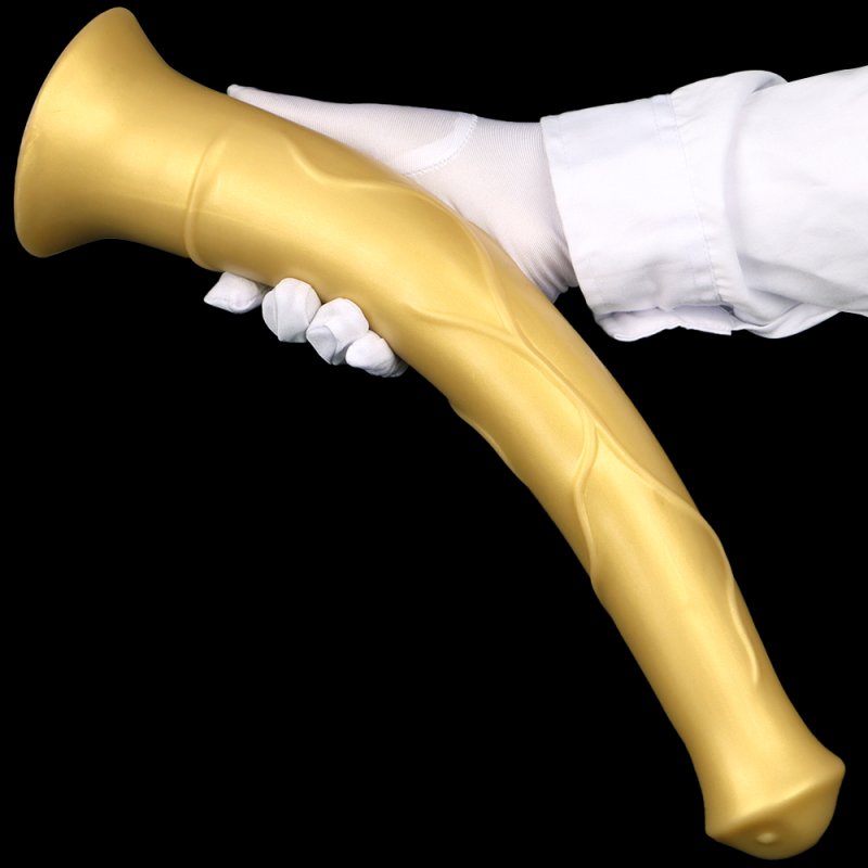 Super Long Horse Dildo With Suction Cup - Golden