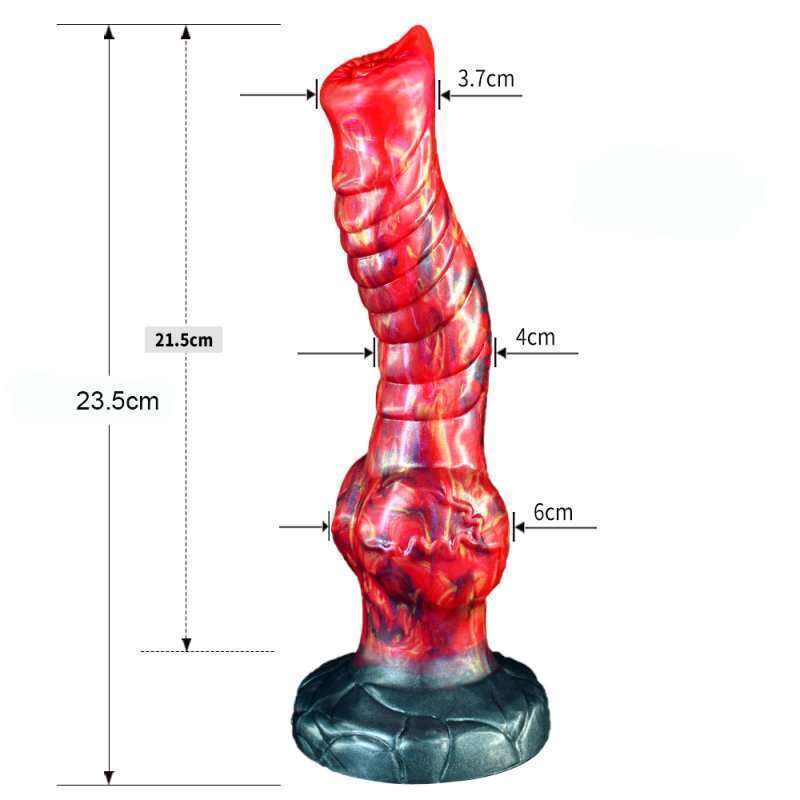 Dragon Color Silicone Dildo - 04