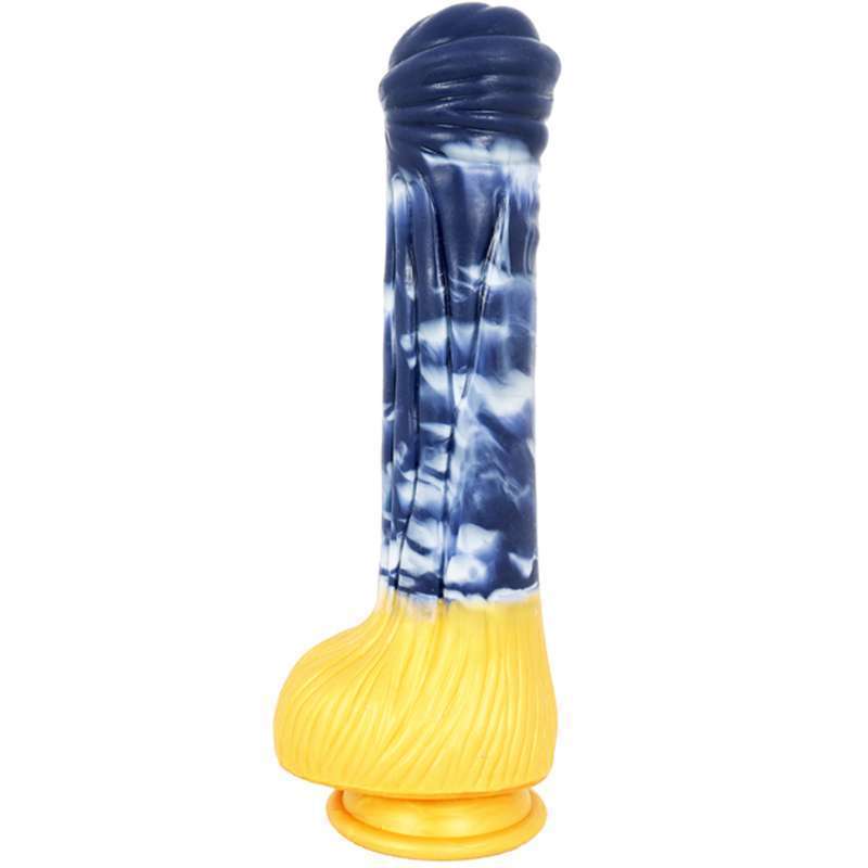 Darkblue Liquid silica gel  Dildo- 08