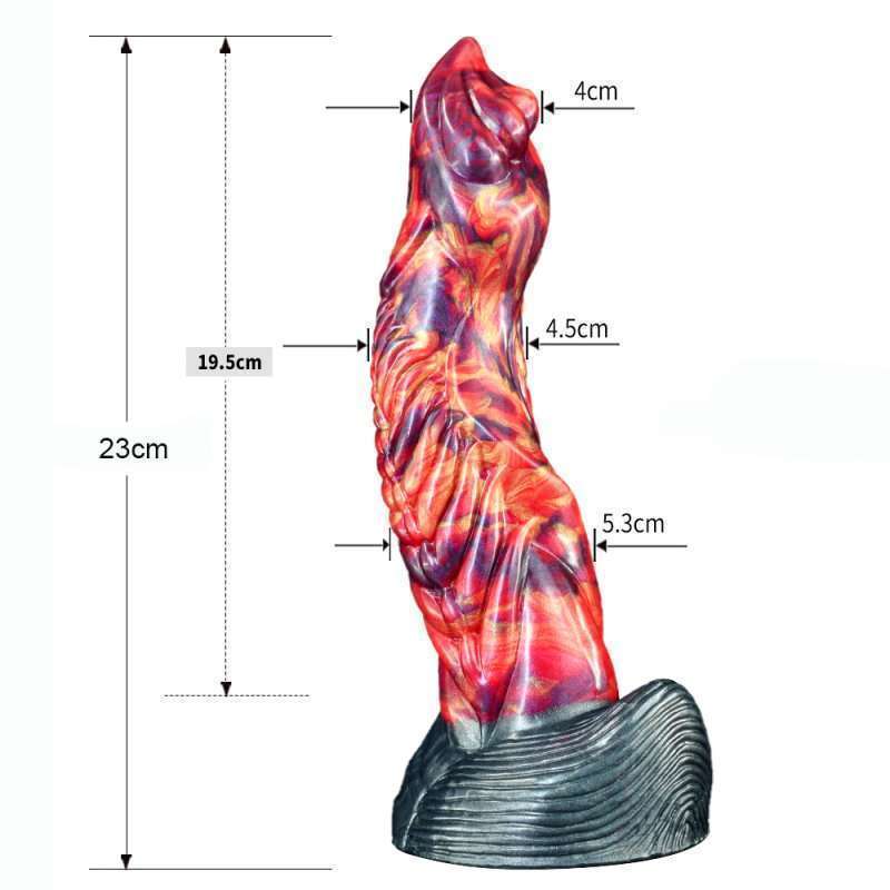 Dragon Color Silicone Dildo - 10