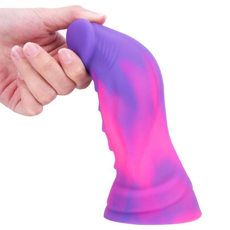 Mixed Color Liquid Silicone Dildo - D