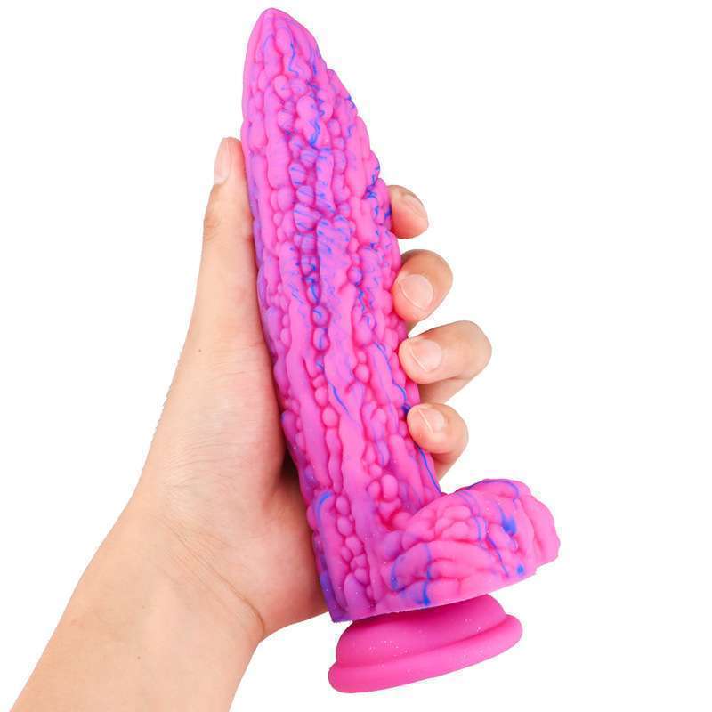 Balsam Pear Colorful Silicone Dildo