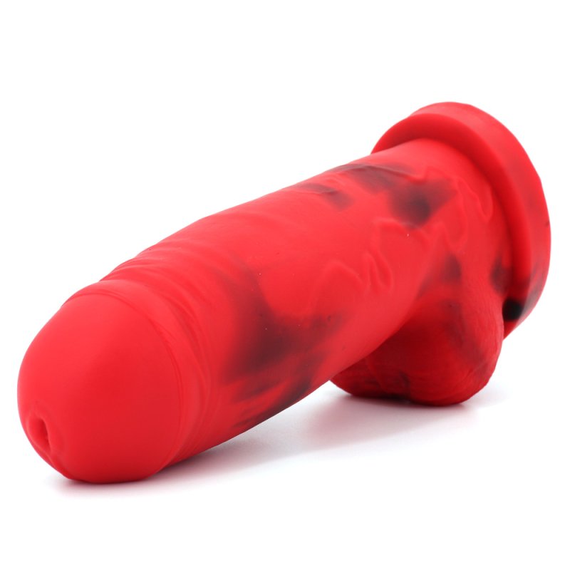Soft Silicone Large Realistic Dildo -Red