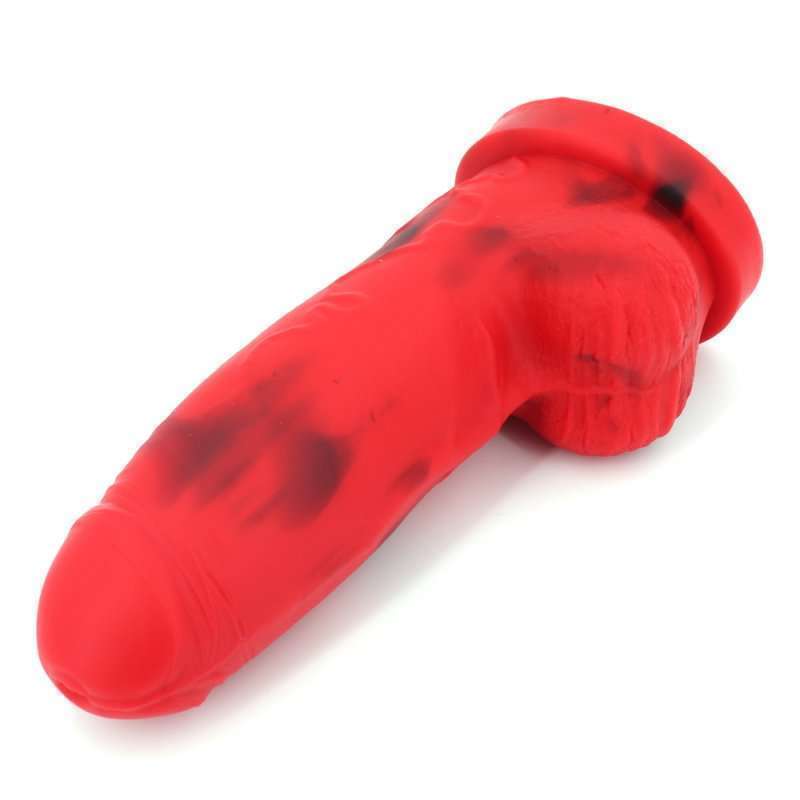 Soft Silicone Large Realistic Dildo -Red