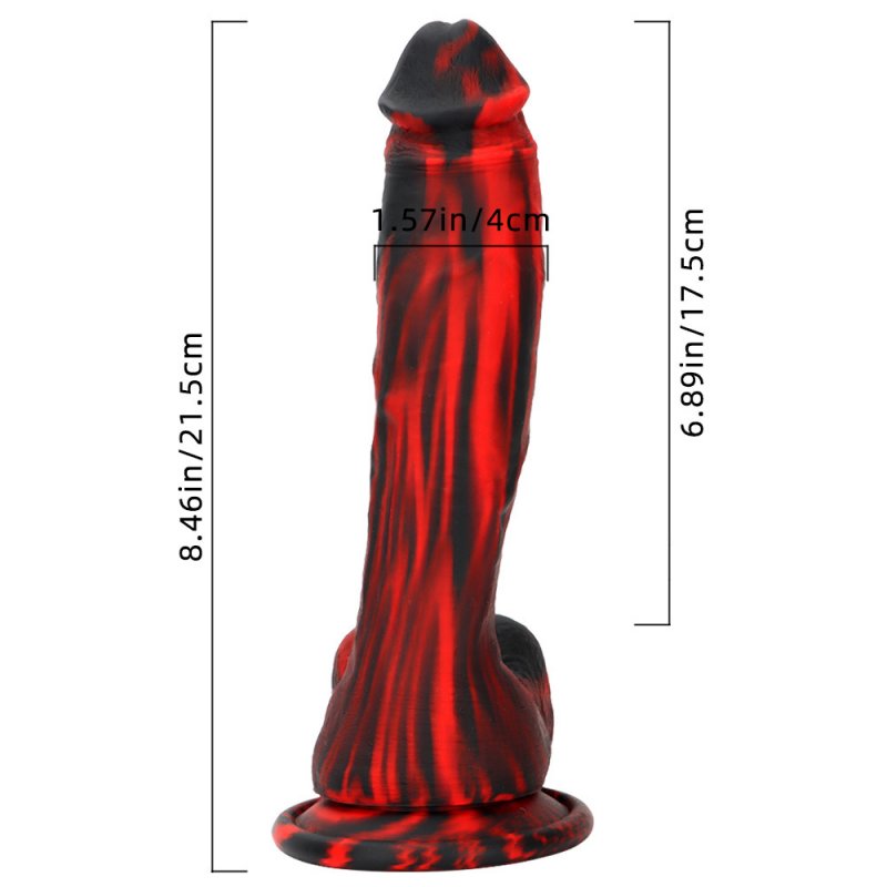 Double Color Silicone Large Dildo -07