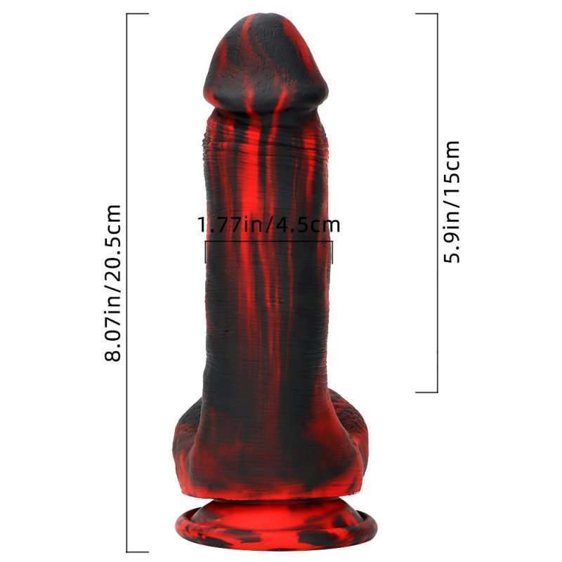 Double Color Silicone Large Dildo -04