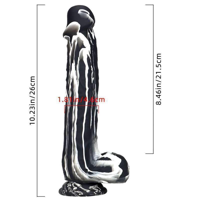 Ink Silicone Huge Realistic Dildo - 10.2 inch