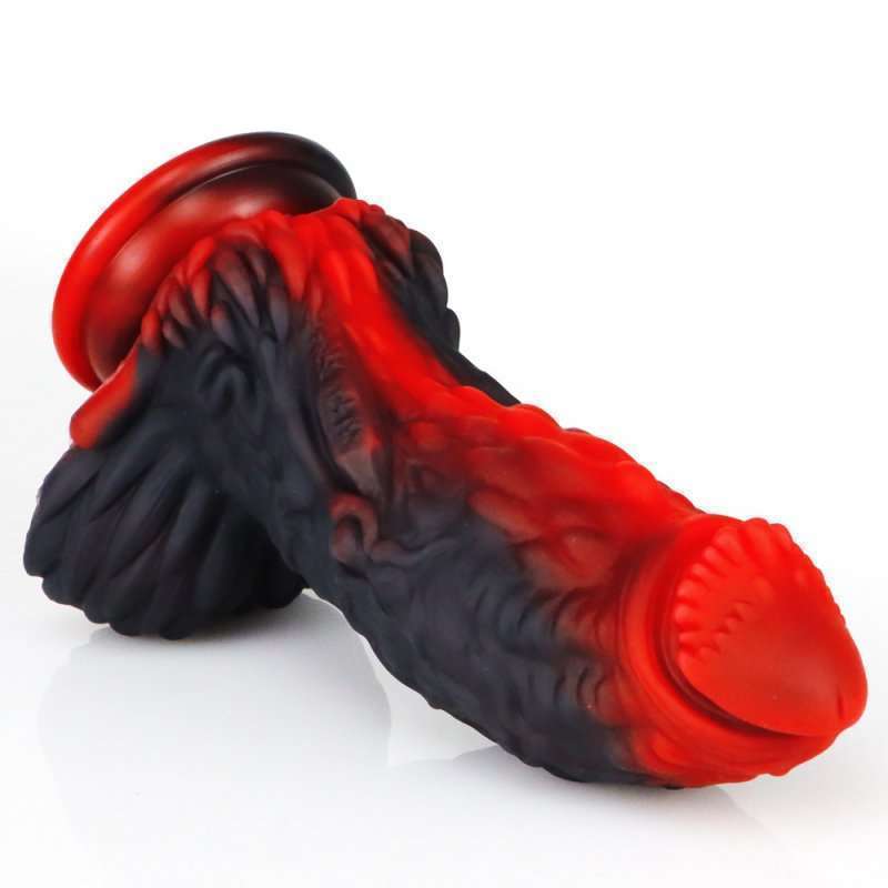 Pangolin Lifelike Silicone Dildo - Fire