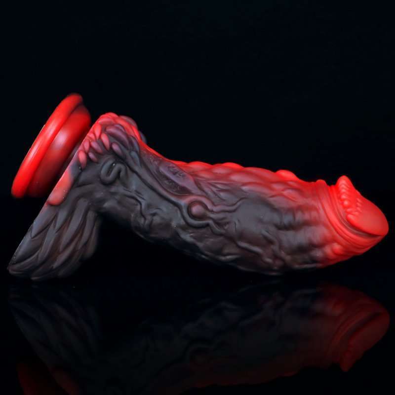 Pangolin Lifelike Silicone Dildo - Fire