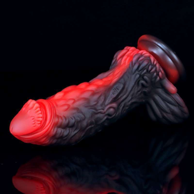 Pangolin Lifelike Silicone Dildo - Fire