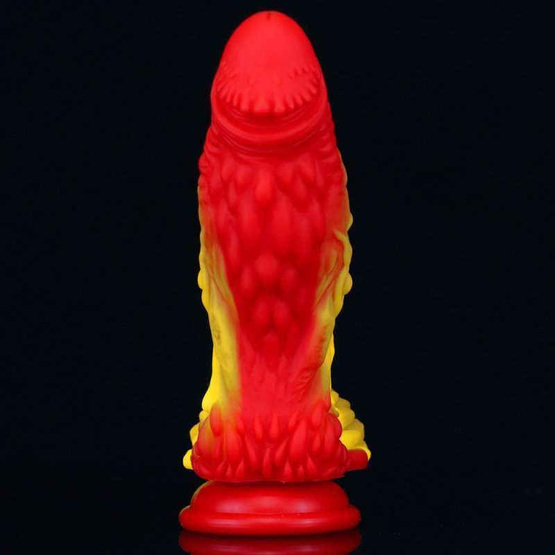 Pangolin Lifelike Silicone Dildo - Fire