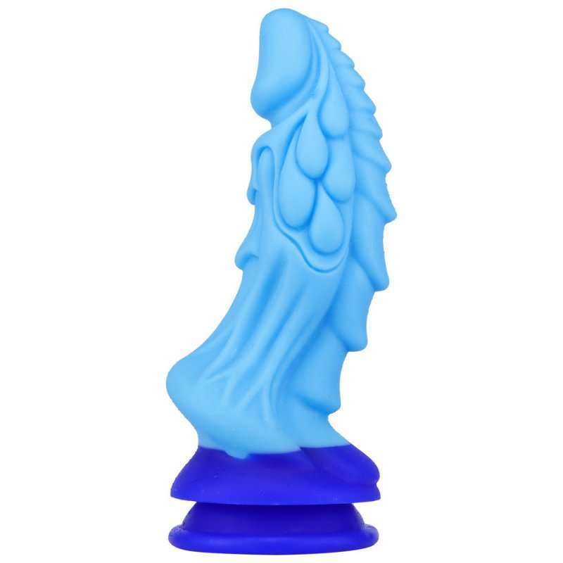 Unicorn Lifelike Silicone Dildo - Blue