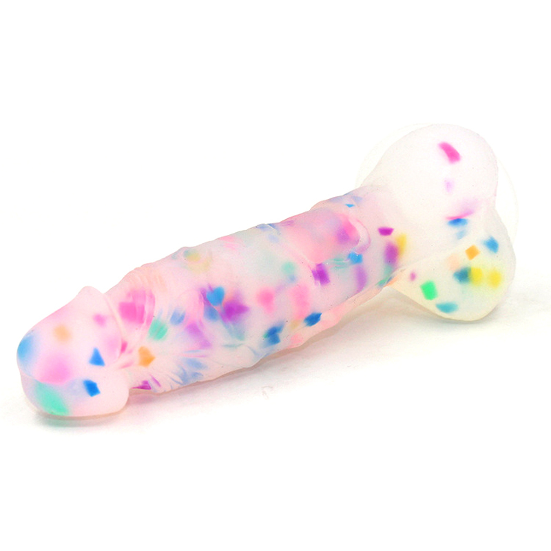 Jelly Colorful Liquid Silicone Dildo