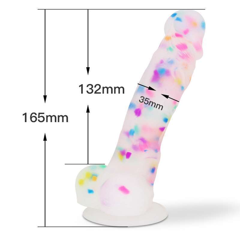 Jelly Colorful Liquid Silicone Dildo