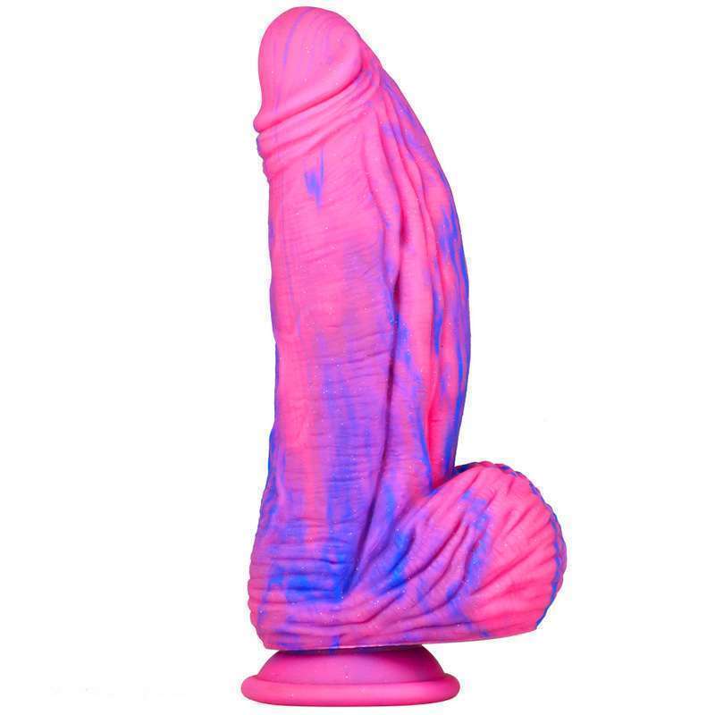 Fat Double Color Silicone Dildo