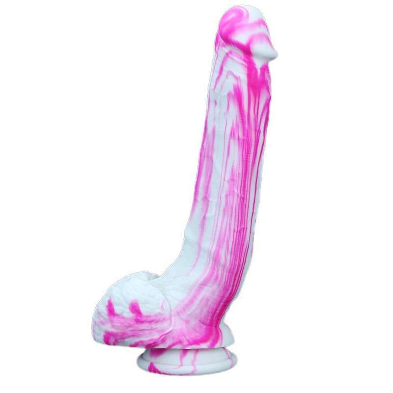 Double Color Mix Realistic Dildo - 10.6"