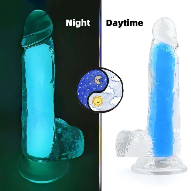 Glow Jelly Dildo With Mutiple Colors