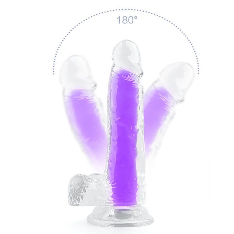 Glow Jelly Dildo With Mutiple Colors