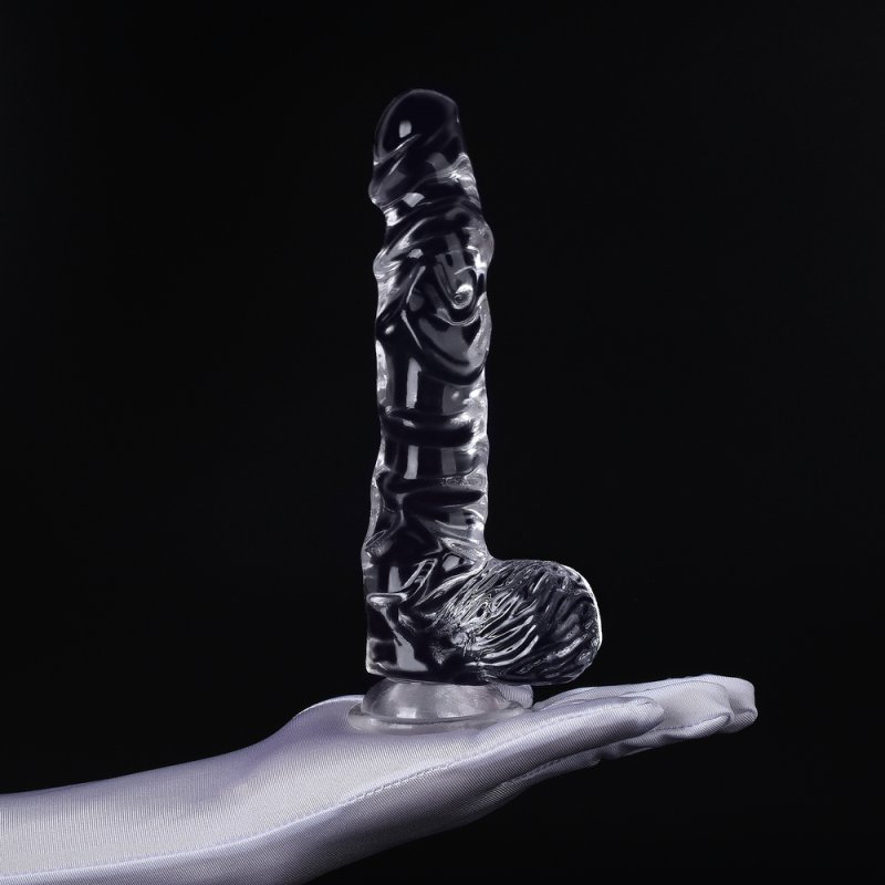 King Cock Clear 5 Size Cock W- Balls