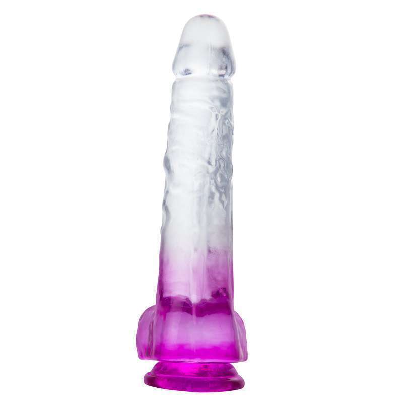 Double Color Jelly Dildo With Ball