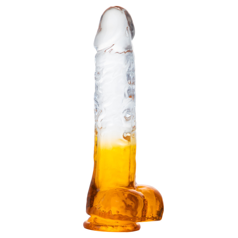Double Color Jelly Dildo With Ball