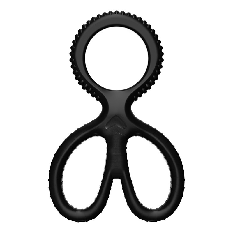 Scissors Silicone Cock Ring
