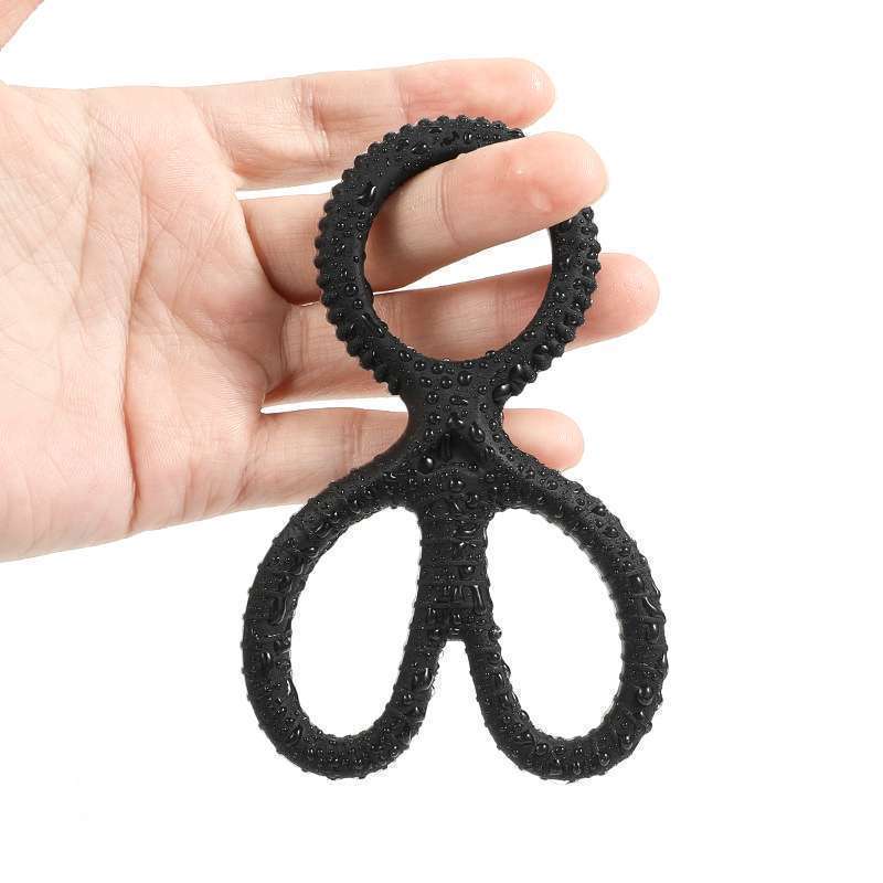 Scissors Silicone Cock Ring