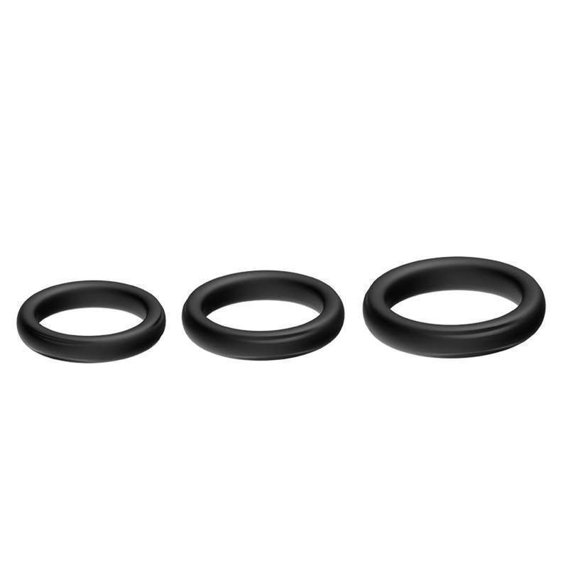 Triple Silicone Cock Ring Set