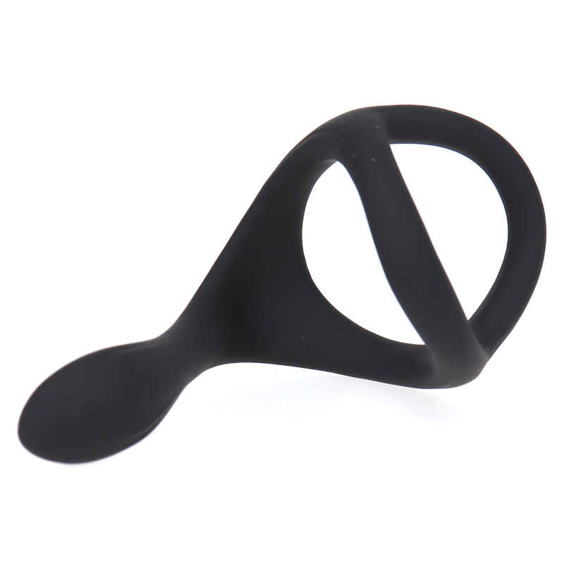 Silicone Triangle Penis Ring with Teasing Tail