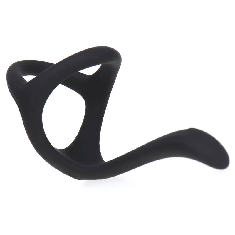 Silicone Triangle Penis Ring with Teasing Tail