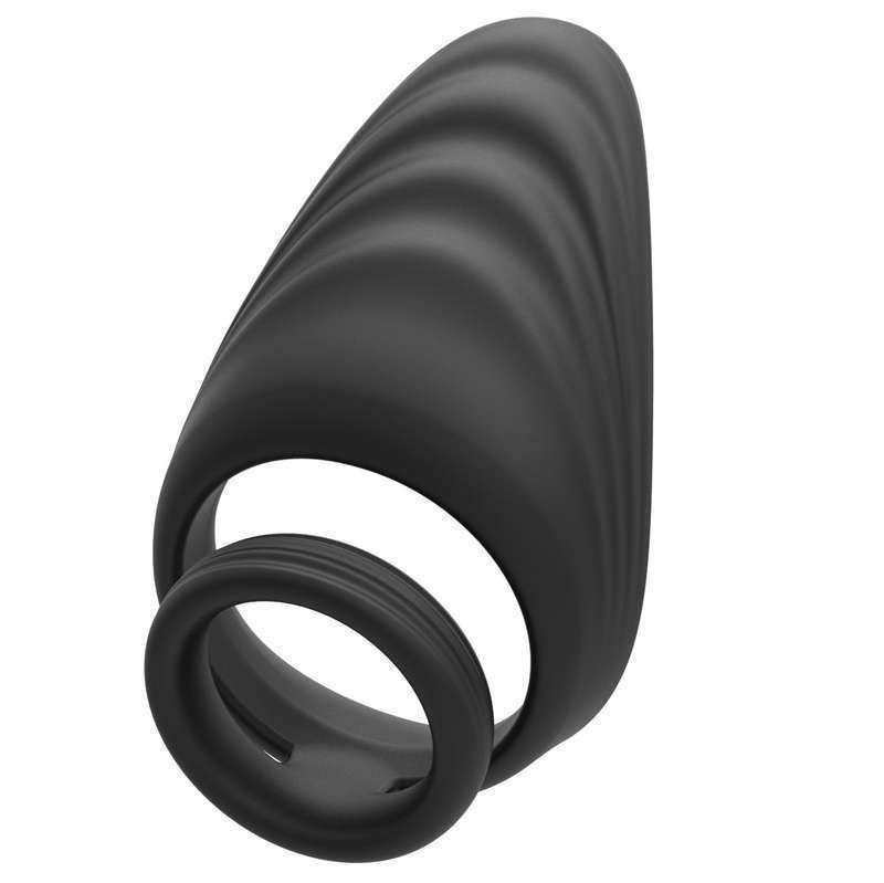 Silicone Dual Penis Ring with Taint Teaser