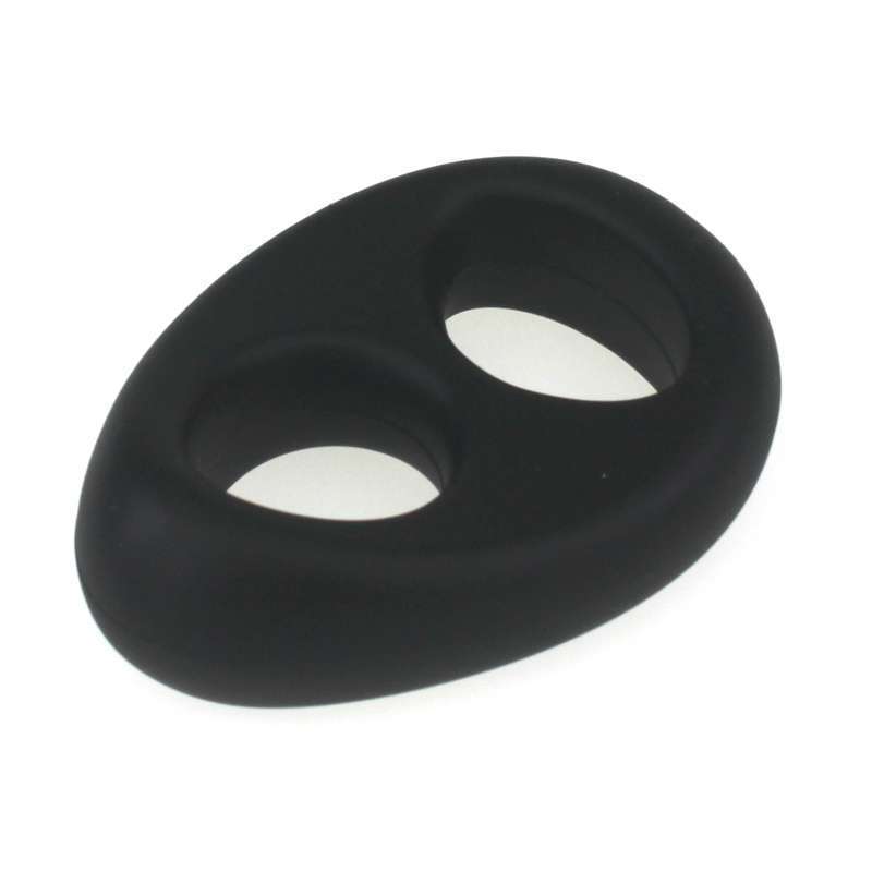 Soft Silicone Double Hole Cock Ring