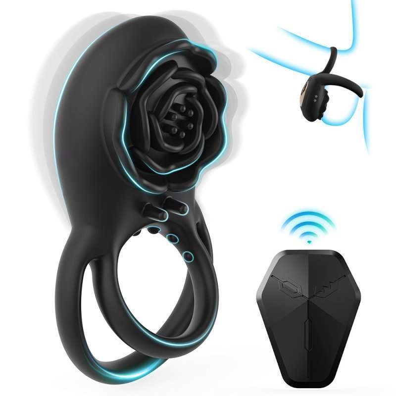 Rose Vibrating Penis Ring