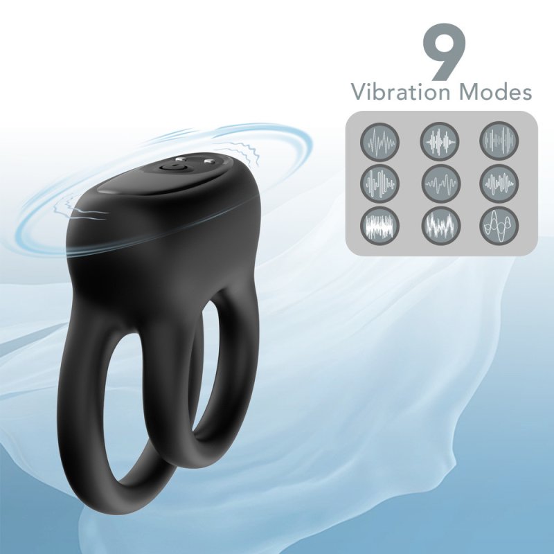 Wireless Double Vibrating Love Ring