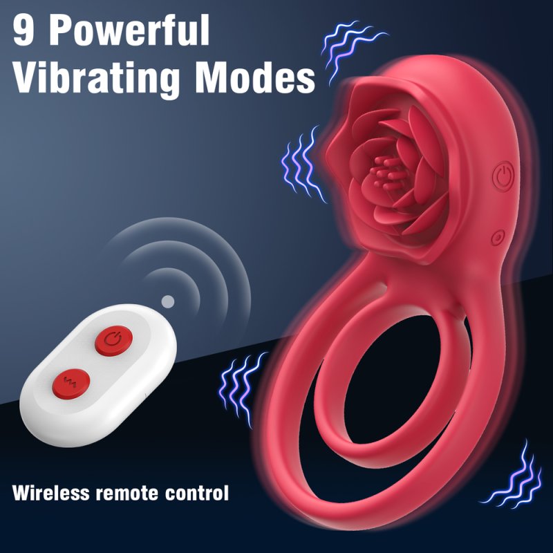 Petal-shaped Vibrating Penis Ring