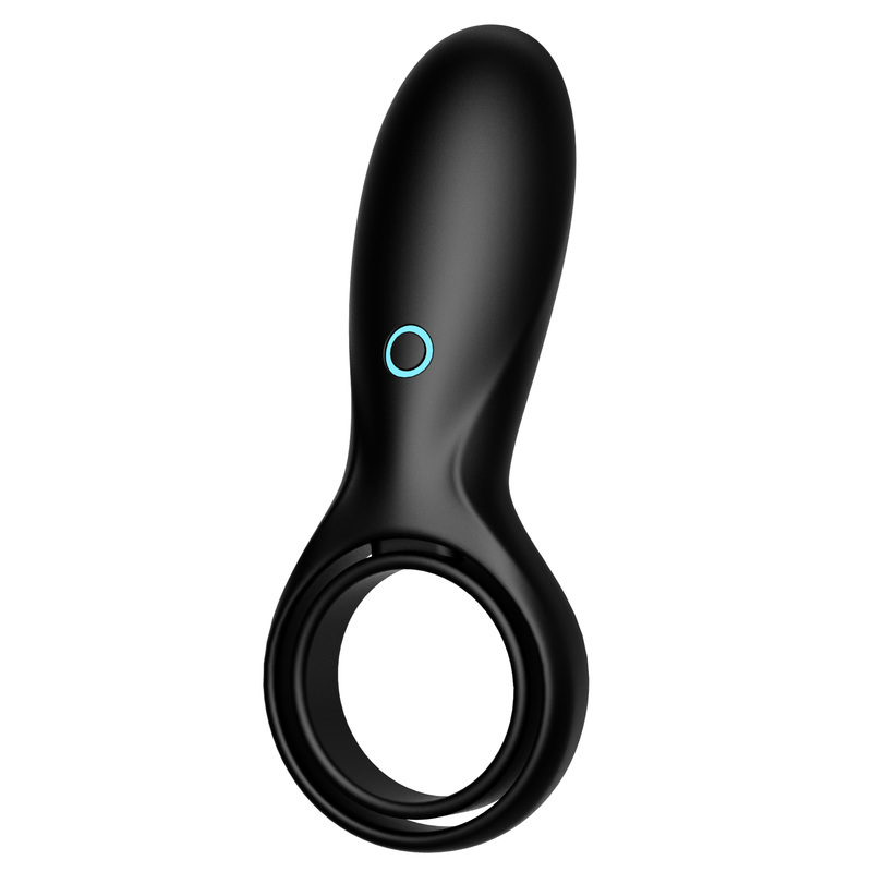 Vibrating Cock Ring with Double Ring