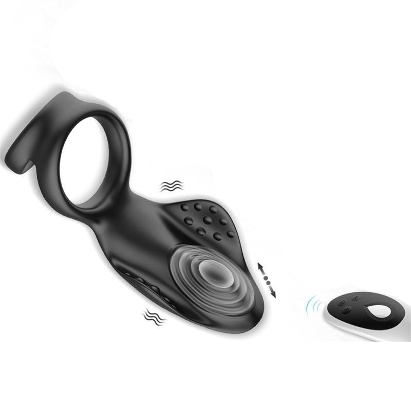 Rechargeable Silicone Dual Penis Ring