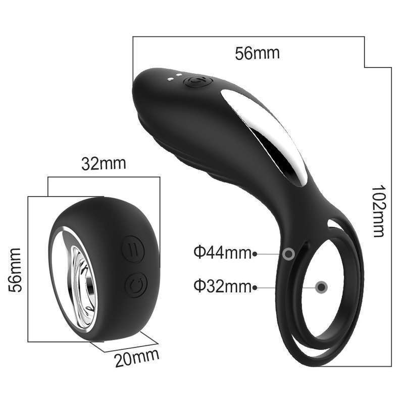 Double Ring Wireless Cock Ring