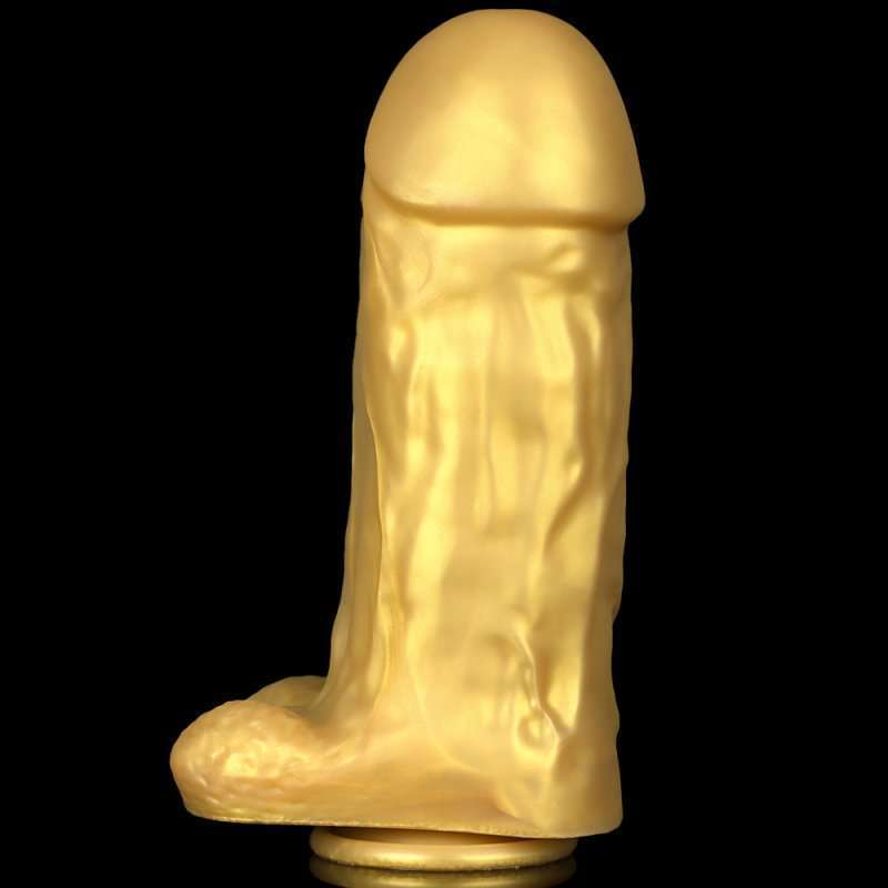 Lifelike 9.9"/25 cm Realistic Dildo - Golden