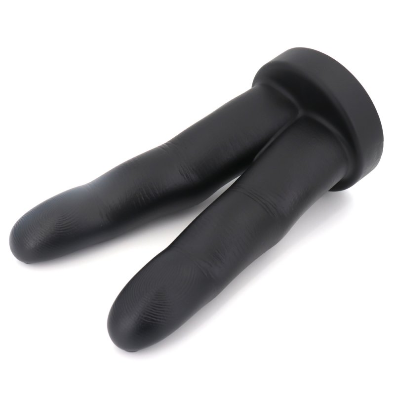 PVC Large 10.4 inch Double Finger Cock