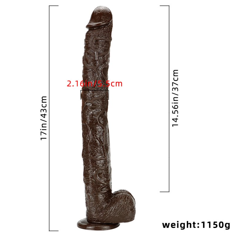 Black Warrior PVC Huge Cock - 17 inch