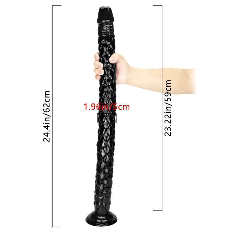 Scale Pattern 62 cm/24.4 inch PVC Dildo