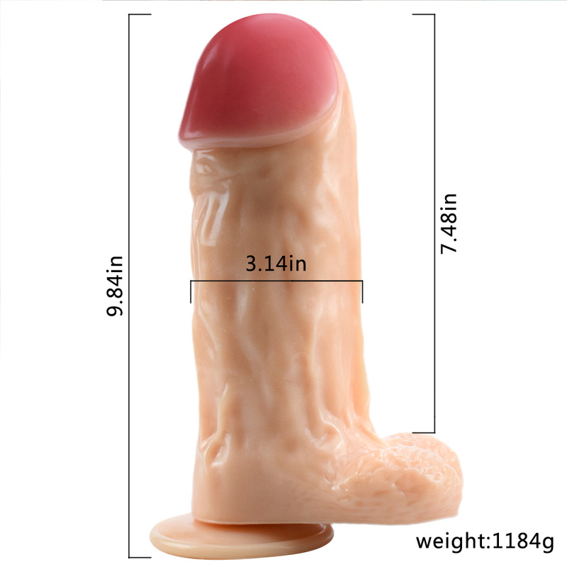 Lifelike 9.9"/25 cm Realistic Dildo - Fat