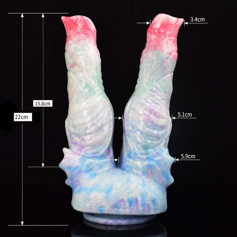 Ice Dragon Series Double Ended Dildo