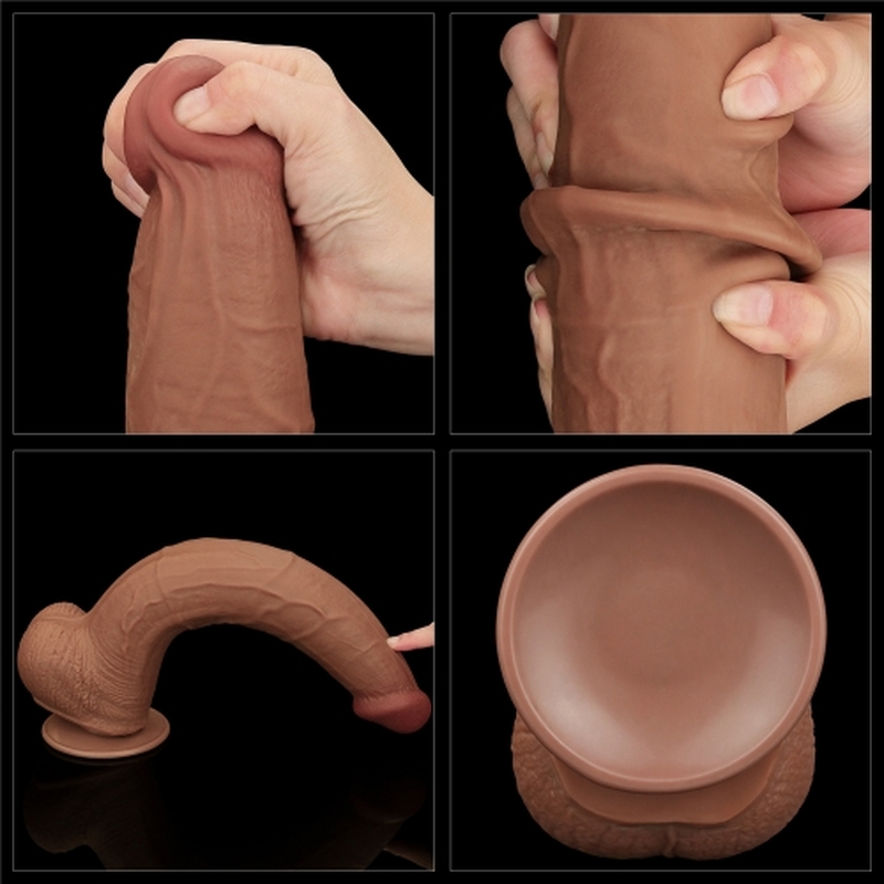 13.5 inch Dual Layer TPE Big Dildo